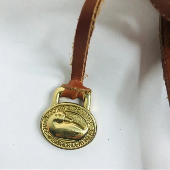 Dooney & Bourke Tan Leather Laptop Bag - Picture 9 of 11